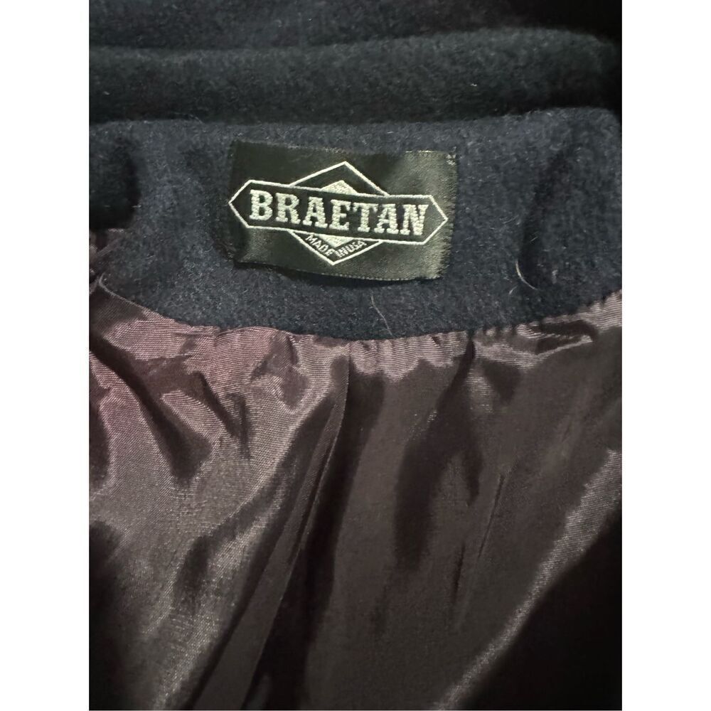 Braetan blue coat wool blend gold buttons 8 - Picture 4 of 11